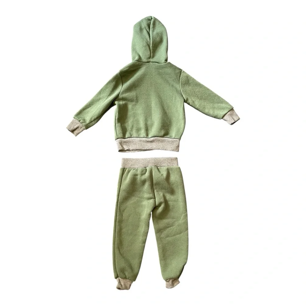 #364, Bluey toddler green hoodie and jogging pant set, size 2T